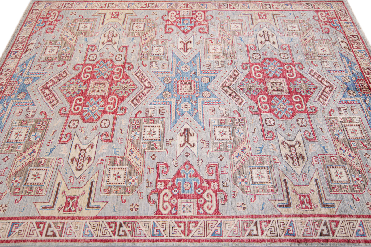 Supreme Kazak Green Rug 2.34m x 1.69m
