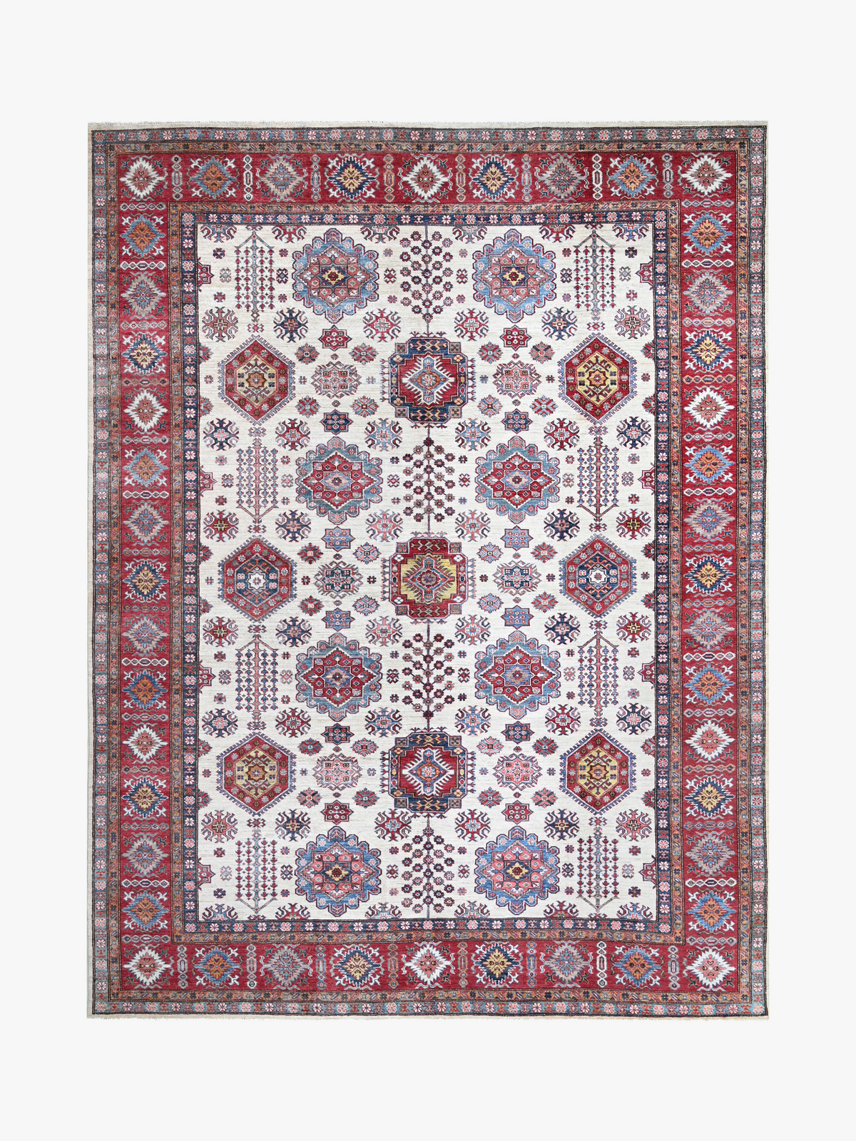 Supreme Kazak Ivory Rug 3.72m x 2.76m