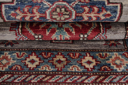 Supreme Kazak Grey Rug 0.86m x 0.57m