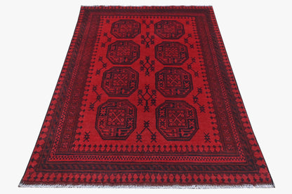 Red Afghan Rug 1.80m x 1.15m