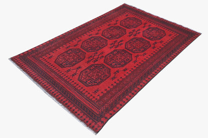 Red Afghan Rug 1.80m x 1.15m