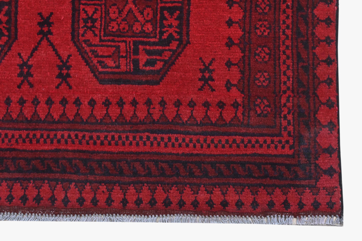 Red Afghan Rug 1.80m x 1.15m