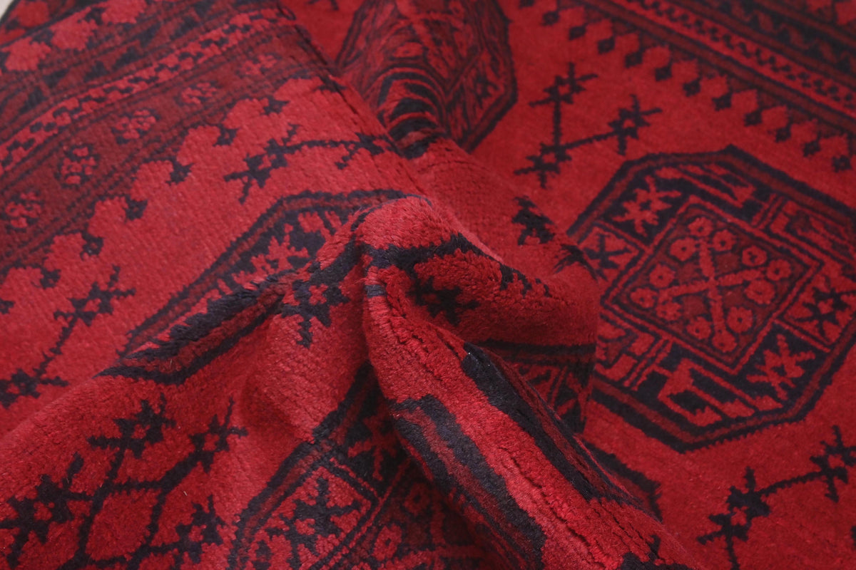 Red Afghan Rug 1.80m x 1.15m