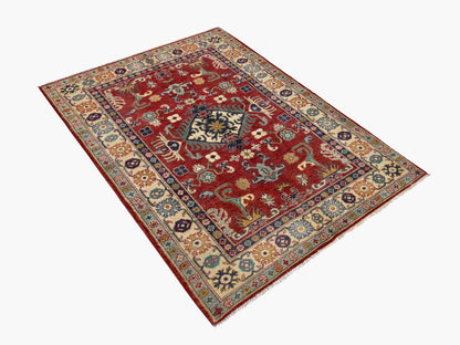 Kazak Red Rug 1.83m x 1.25m