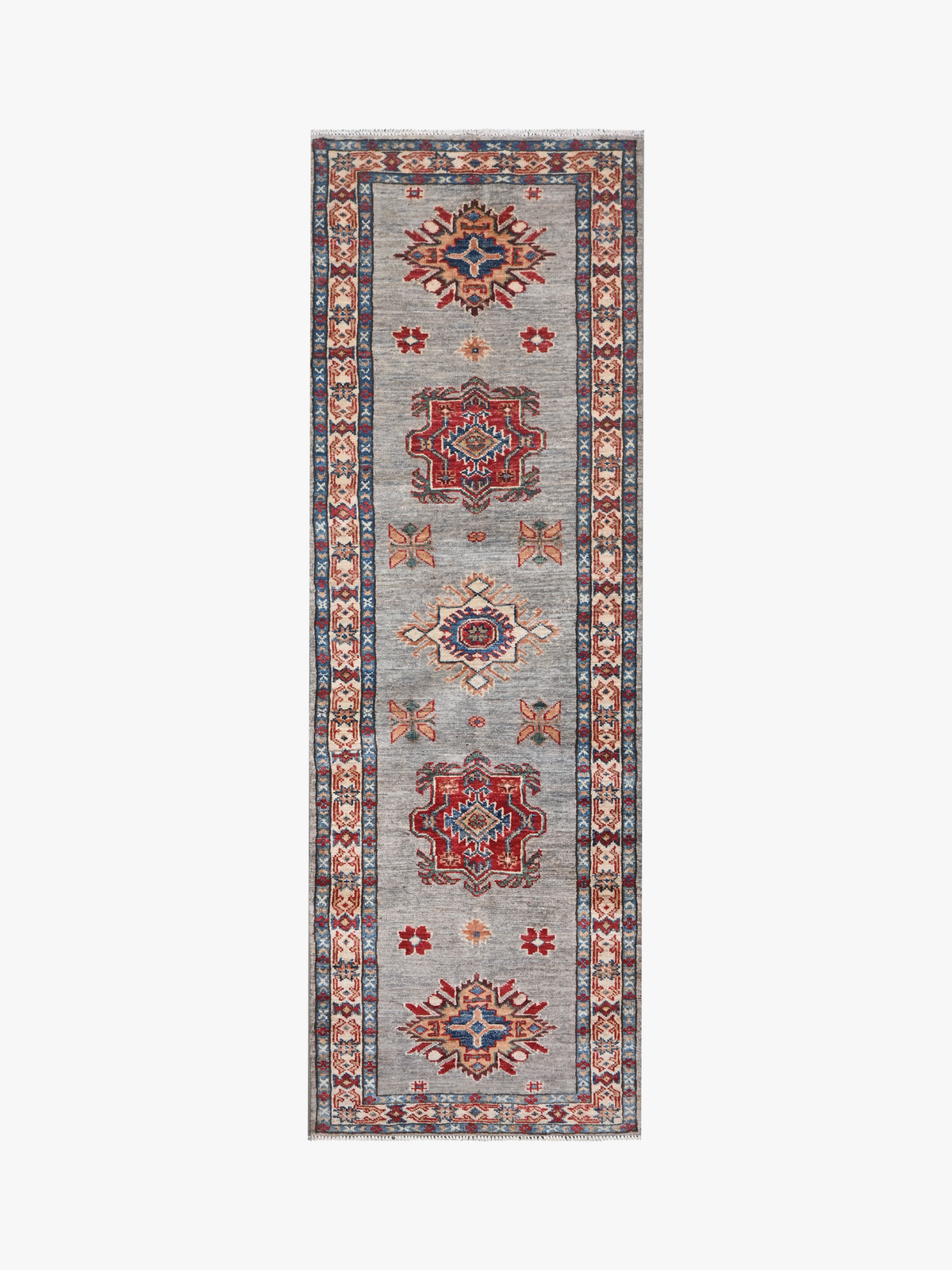 Supreme Kazak Grey Rug 1.82m x 0.58m
