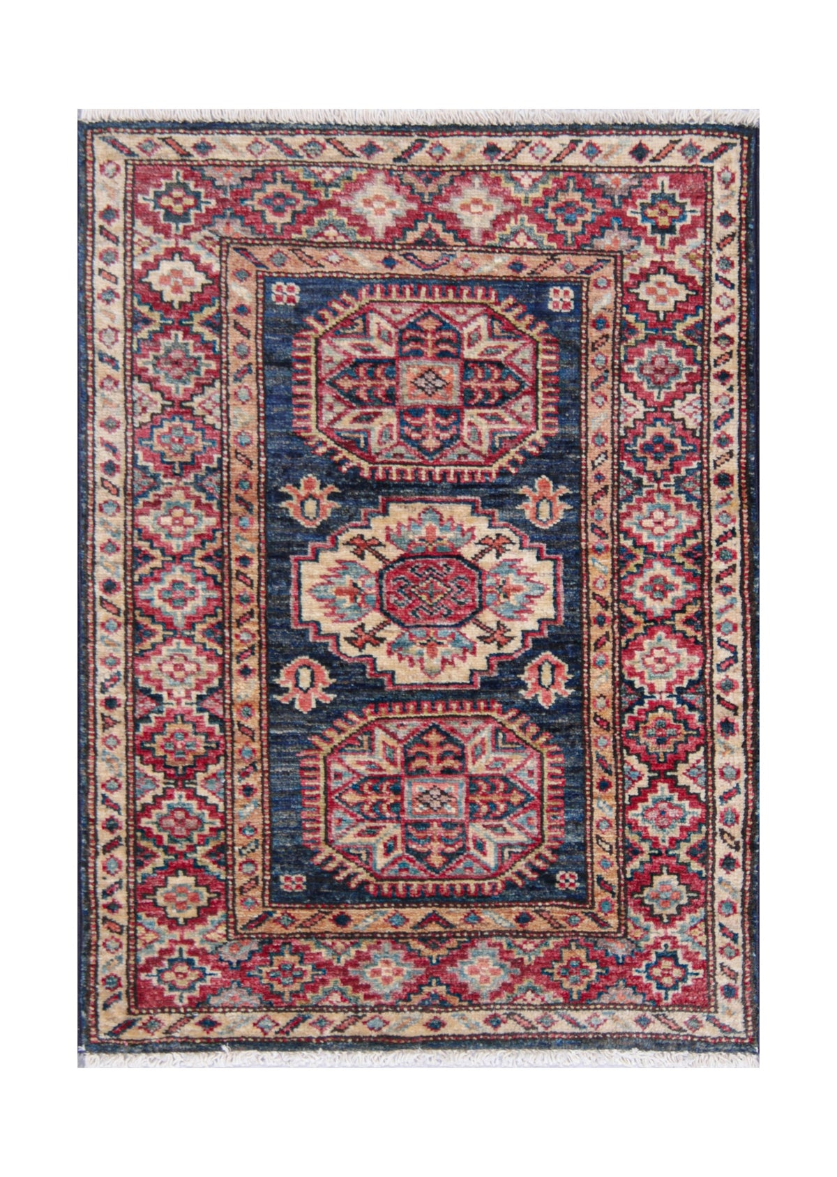 Supreme Kazak Blue Rug 0.80m x 0.60m