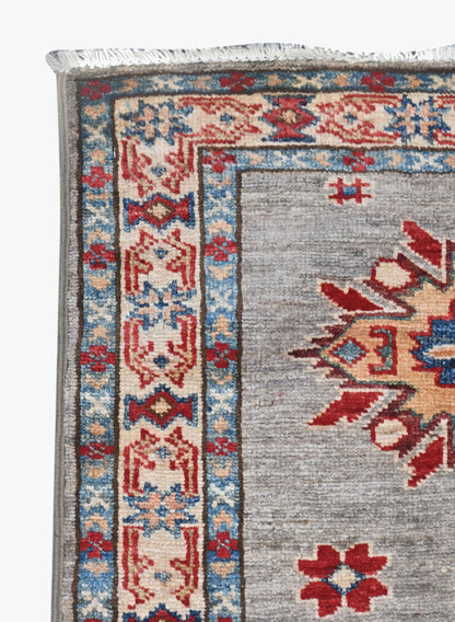 Supreme Kazak Grey Rug 1.83m x 0.60m