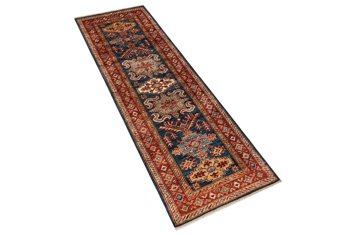Supreme Kazak Blue Rug 1.89m x 0.61m