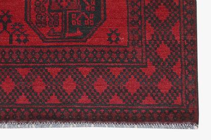 Red Afghan Rug 1.71m x 1.21m
