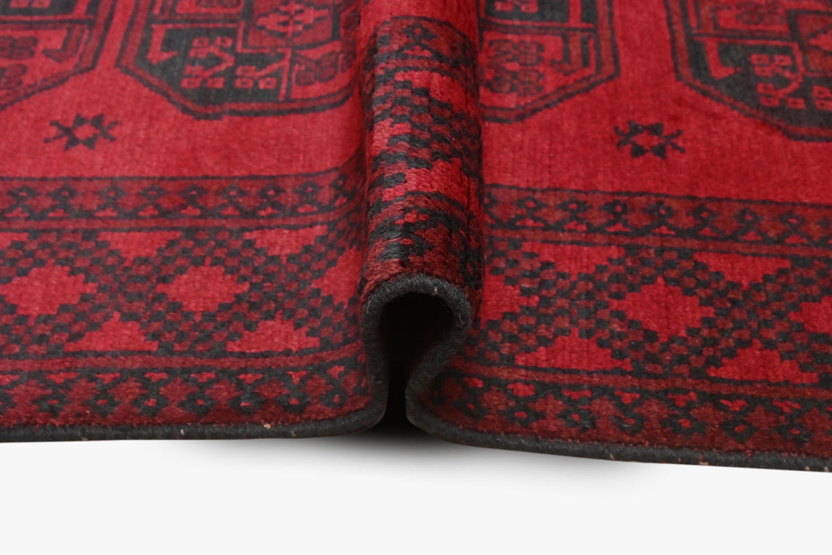 Red Afghan Rug 1.71m x 1.21m