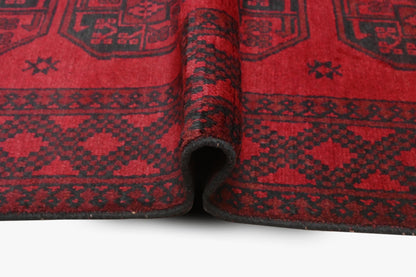 Red Afghan Rug 1.71m x 1.21m