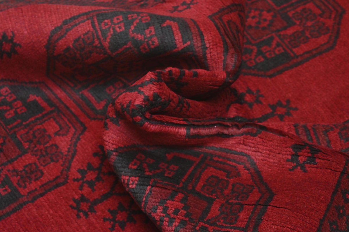 Red Afghan Rug 1.71m x 1.21m