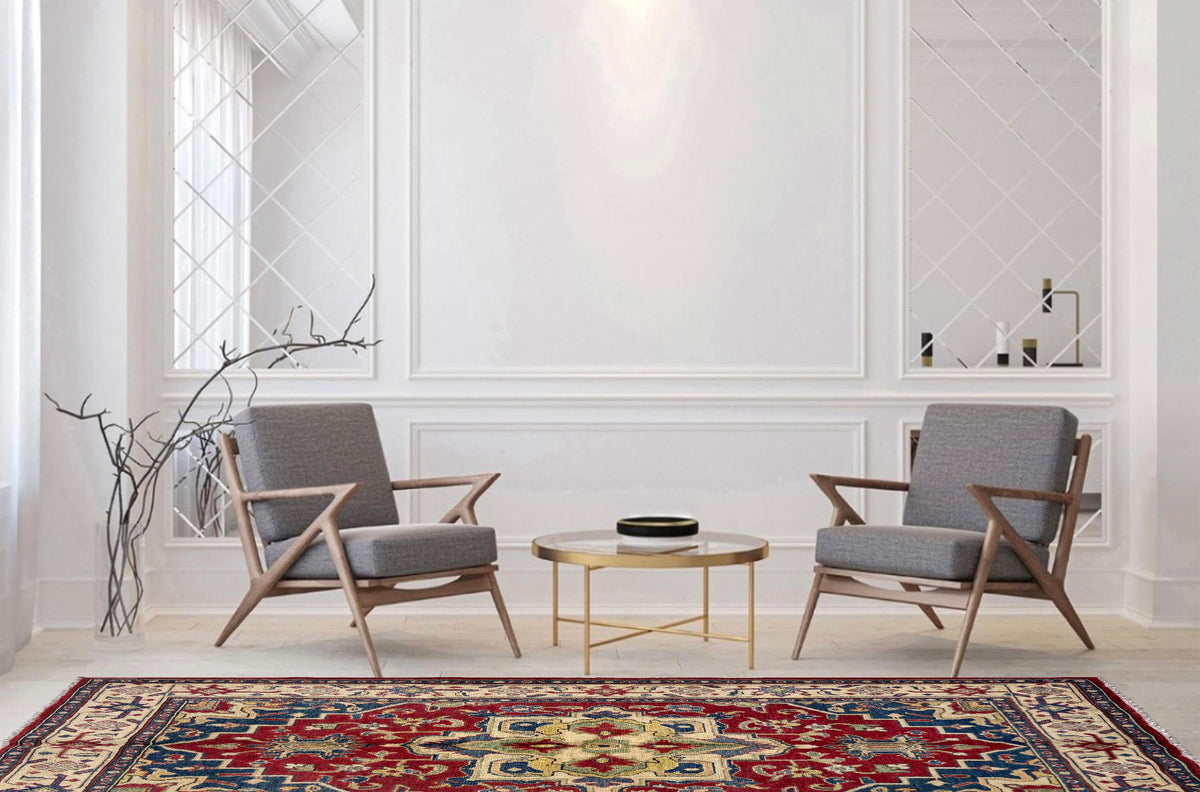 Kazak Red Rug 1.77m x 1.23m