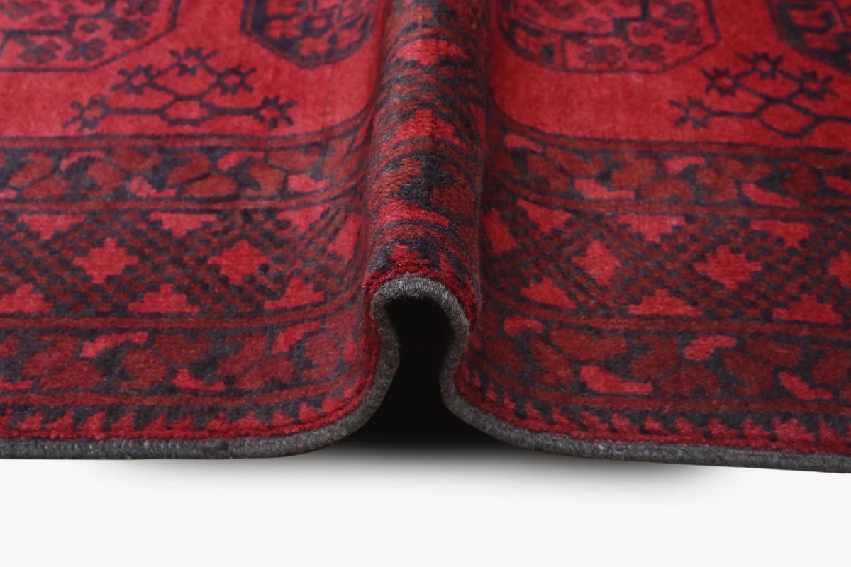 Red Afghan Rug 1.76m x 1.32m