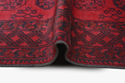 Red Afghan Rug 1.76m x 1.32m