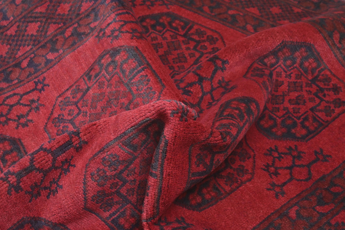Red Afghan Rug 1.76m x 1.32m