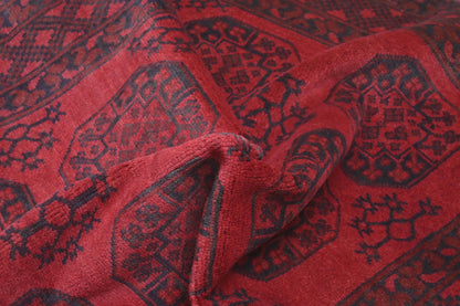 Red Afghan Rug 1.76m x 1.32m