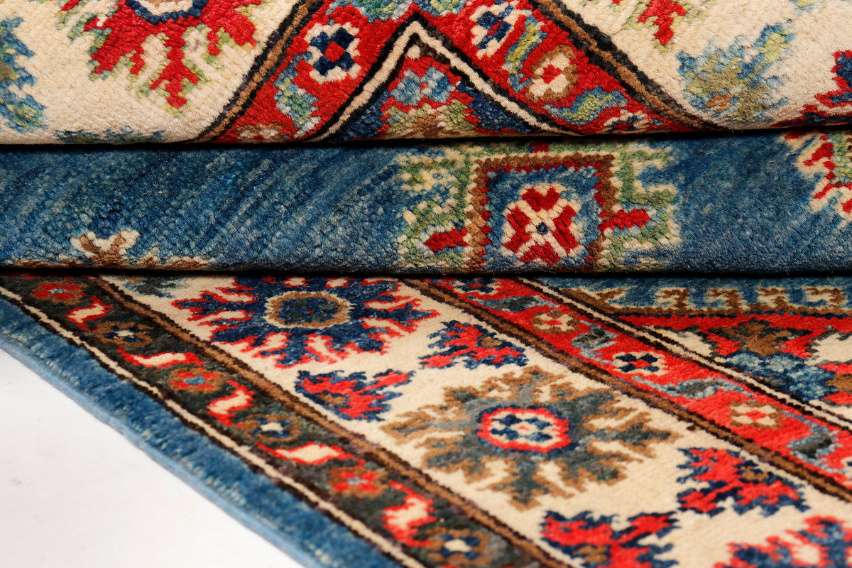 Kazak Blue Rug 1.72m x 1.19m