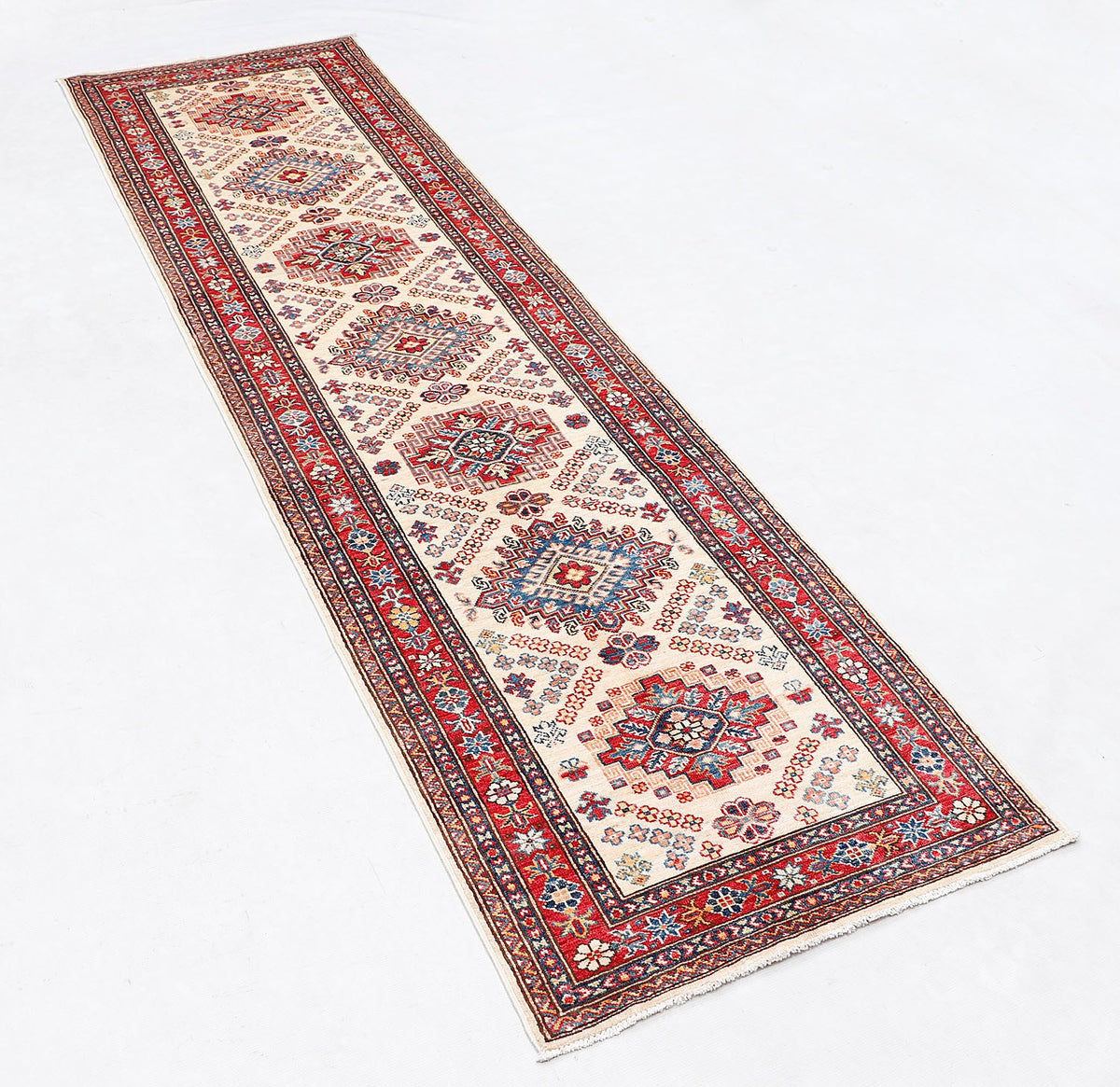 Supreme Kazak Ivory Rug 2.98m x 0.80m