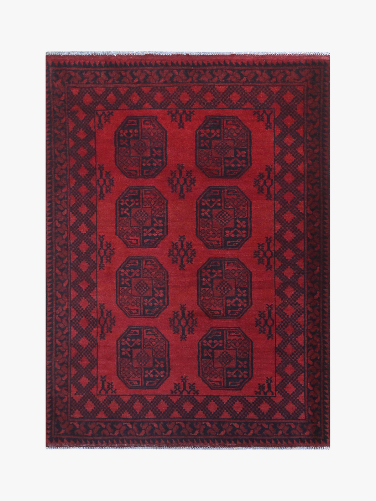Red Afghan Rug 1.77m x 1.28m