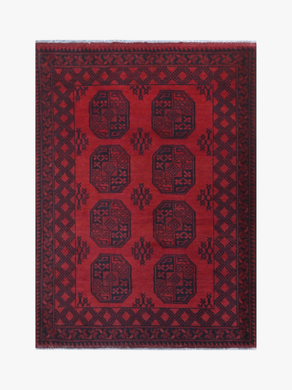 Red Afghan Rug 1.77m x 1.28m