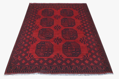 Red Afghan Rug 1.77m x 1.28m