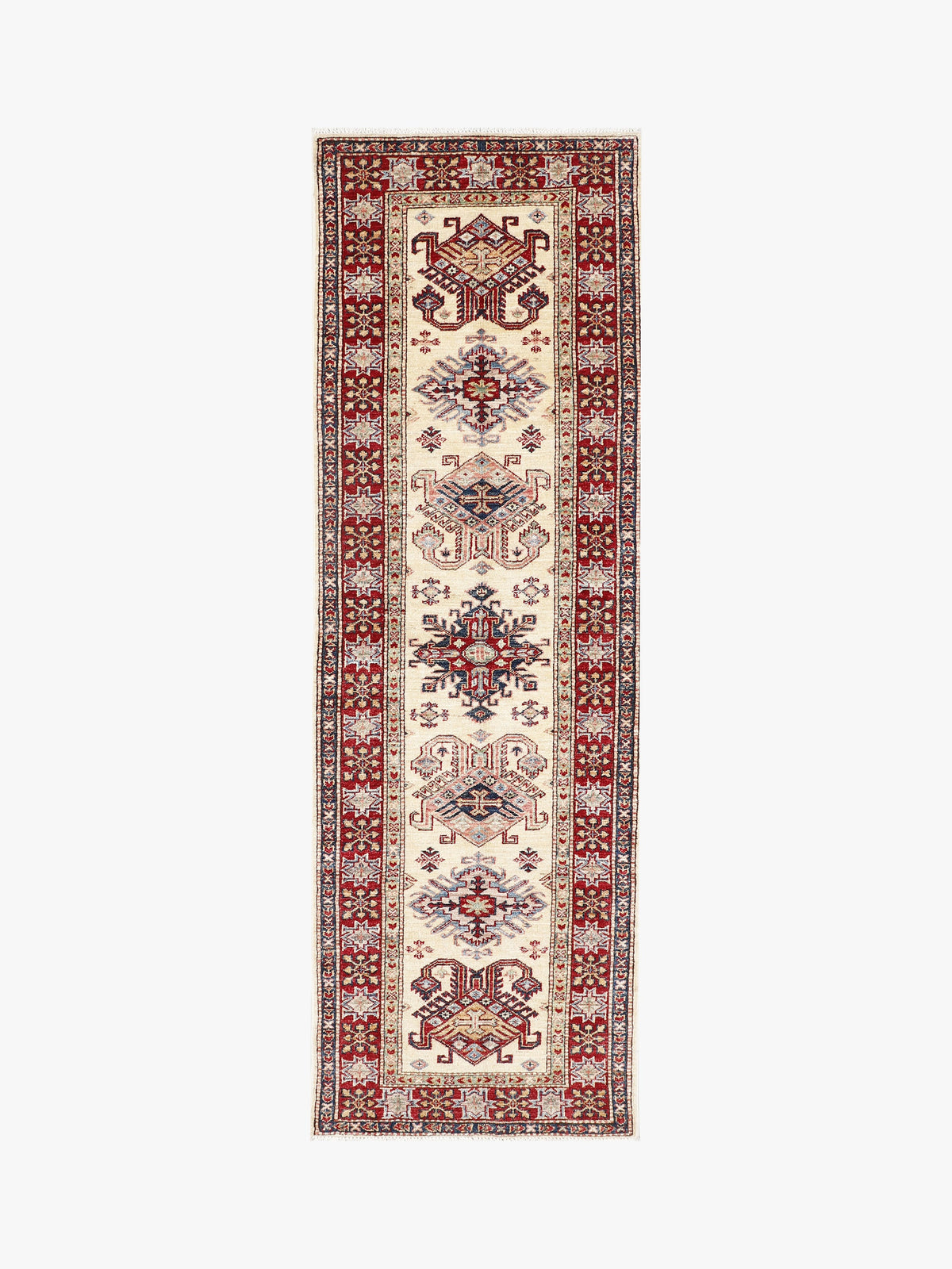 Supreme Kazak Ivory Rug 2.43m x 0.78m