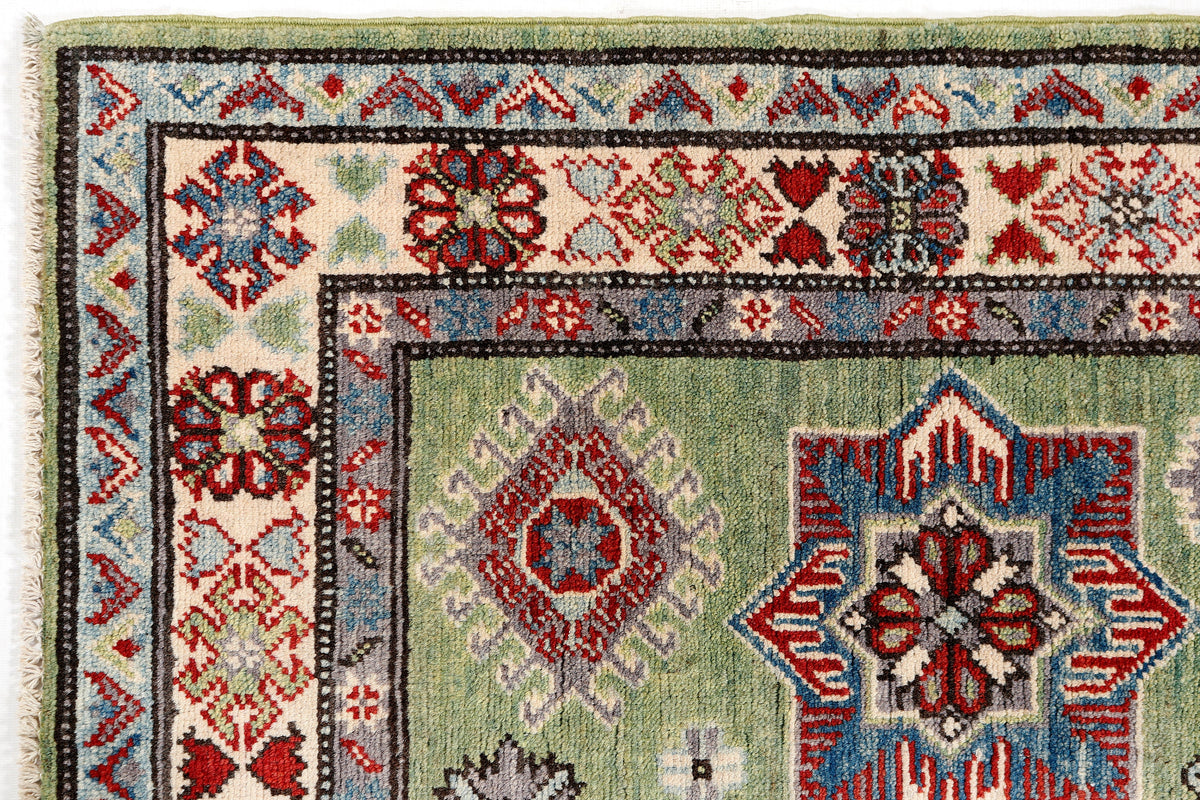 Kazak Green Rug 1.77m x 1.14m