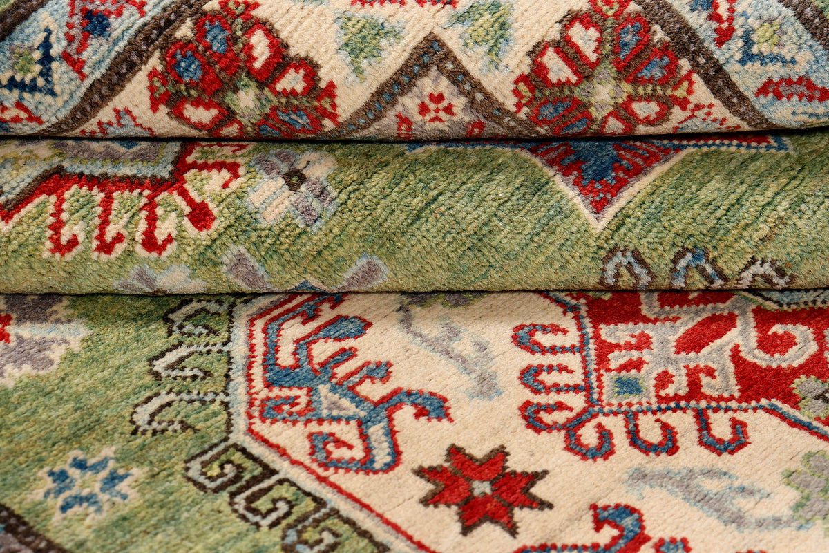Kazak Green Rug 1.77m x 1.14m