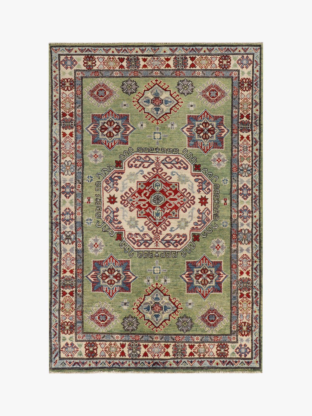 Kazak Green Rug 1.77m x 1.14m