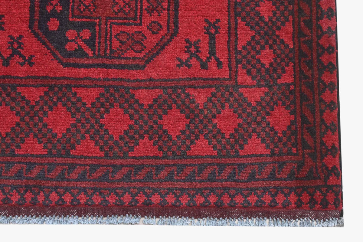 Red Afghan Rug 1.89m x 1.28m