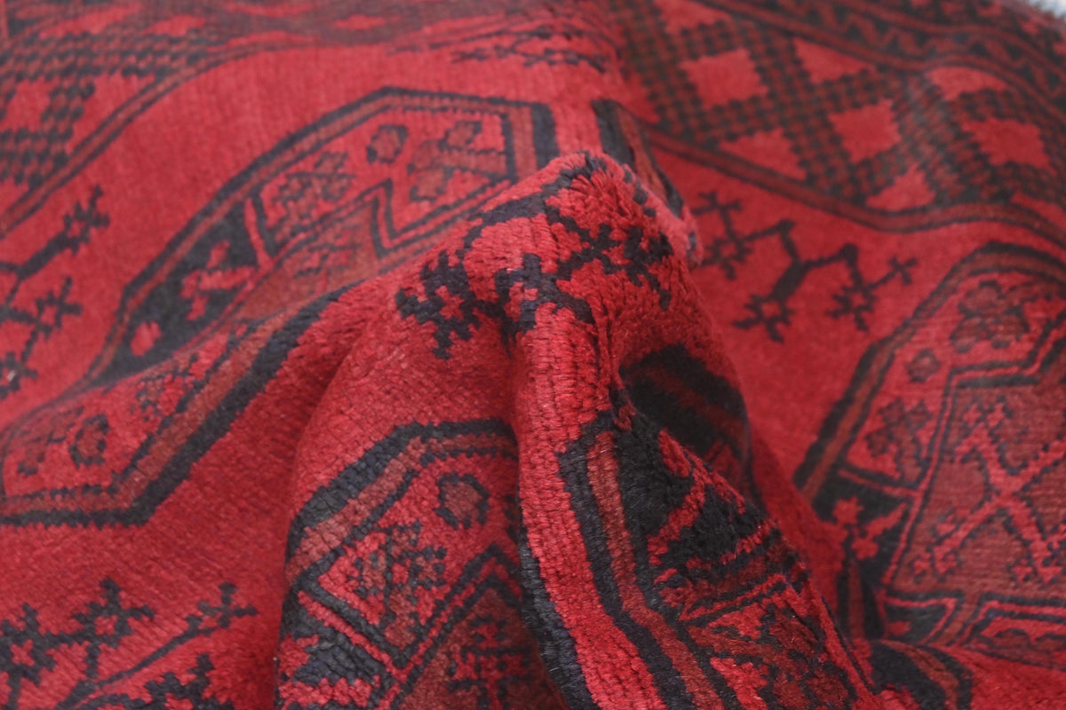 Red Afghan Rug 1.89m x 1.28m