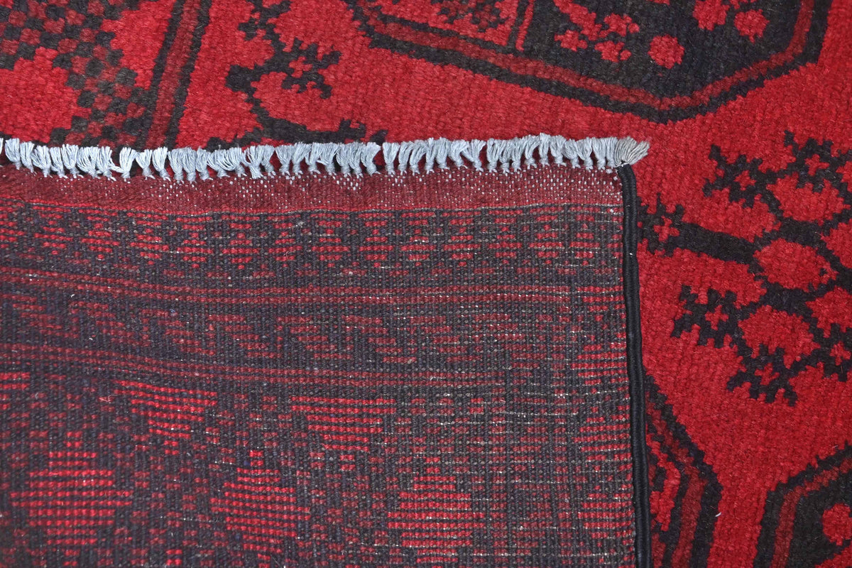 Red Afghan Rug 1.89m x 1.28m