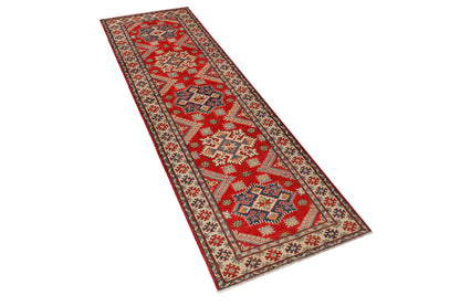 Kazak Red Rug 2.95m x 0.83m