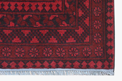 Red Afghan Rug 1.90m x 1.26m