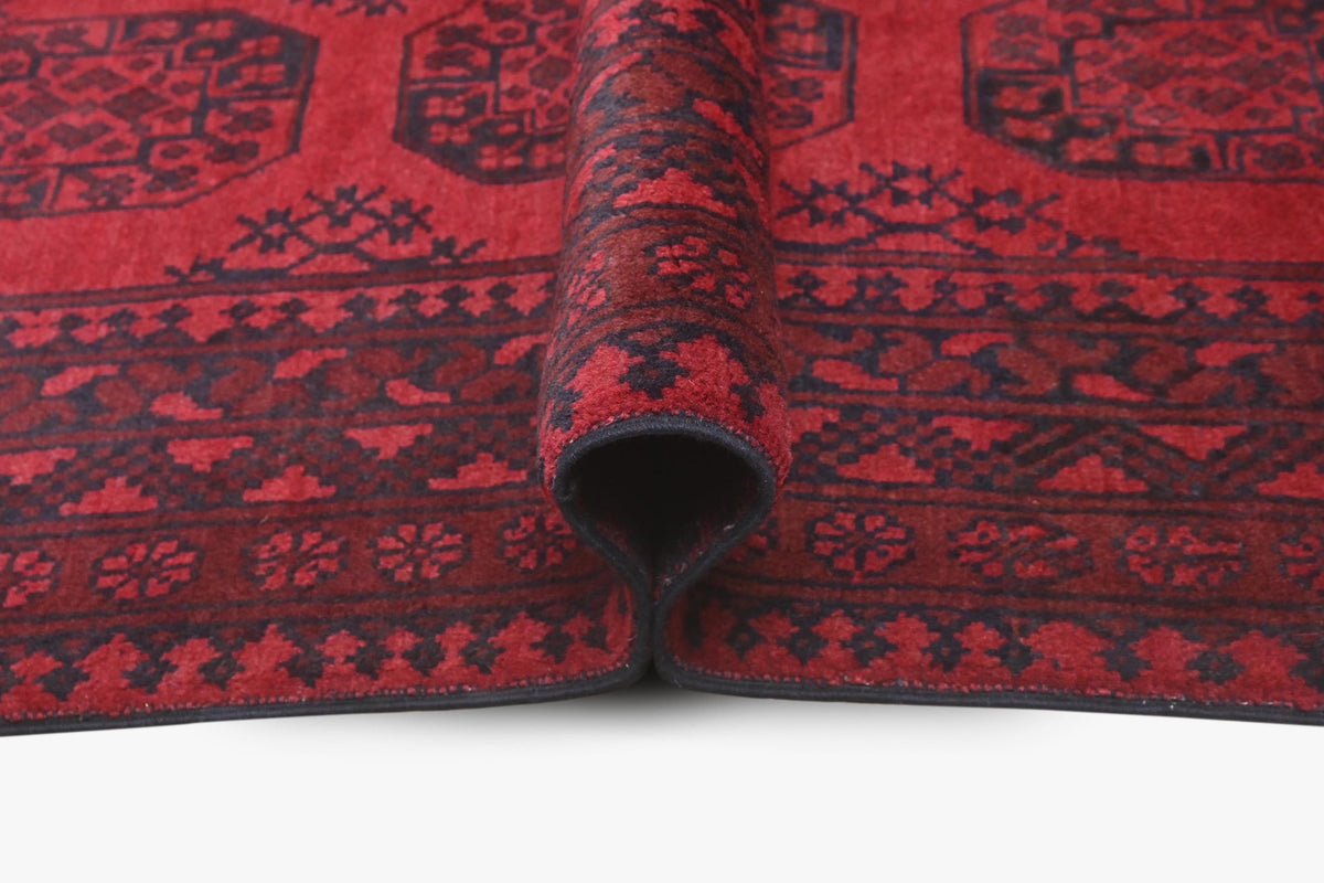 Red Afghan Rug 1.90m x 1.26m