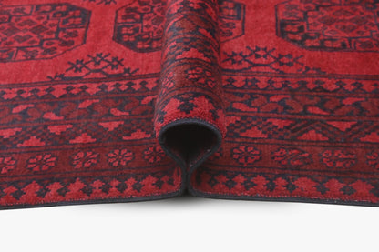 Red Afghan Rug 1.90m x 1.26m