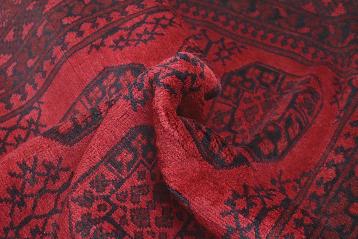 Red Afghan Rug 1.90m x 1.26m