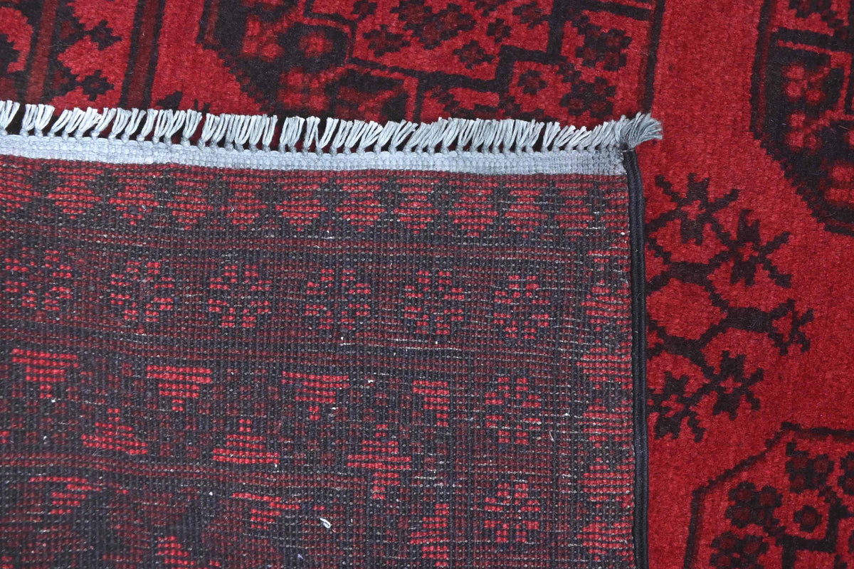Red Afghan Rug 1.90m x 1.26m