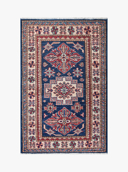 Supreme Kazak Blue Rug 0.92m x 0.59m