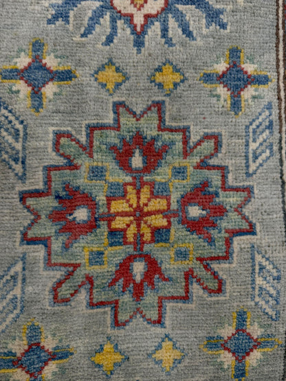 Kazak Grey Rug 1.79m x 0.61m