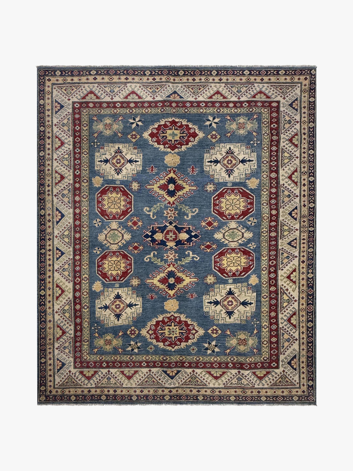 Kazak Blue Rug 2.19m x 1.76m