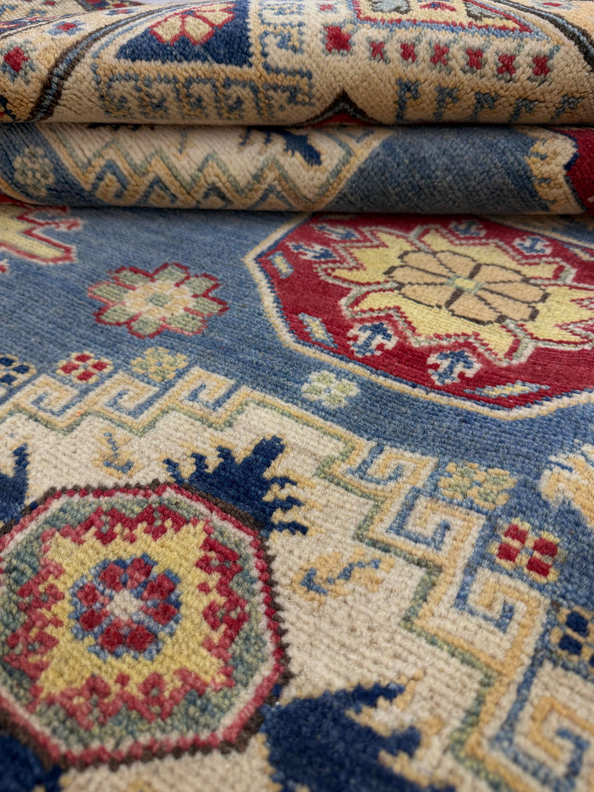 Kazak Blue Rug 2.19m x 1.76m
