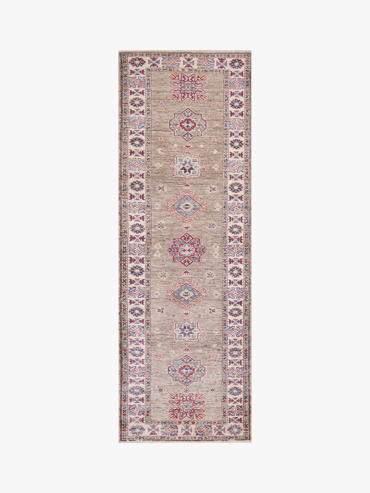 Supreme Kazak Natural Rug 2.46m x 0.82m