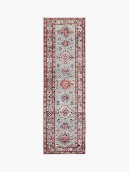 Supreme Kazak Green Rug 2.57m x 0.76m