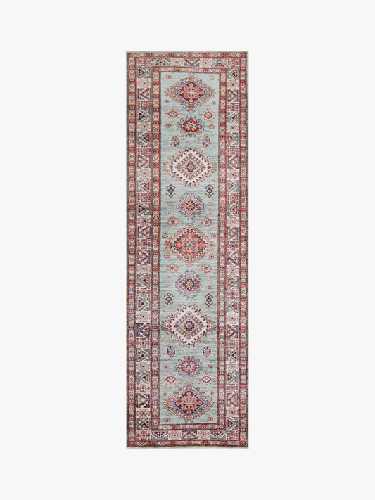 Supreme Kazak Green Rug 2.57m x 0.76m
