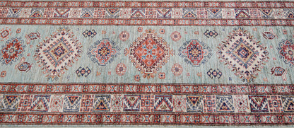 Supreme Kazak Green Rug 2.57m x 0.76m