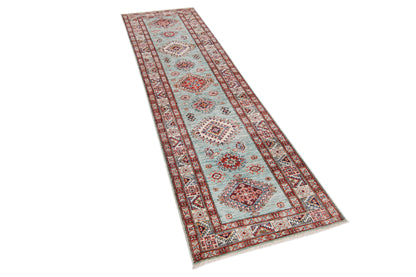 Supreme Kazak Green Rug 2.57m x 0.76m