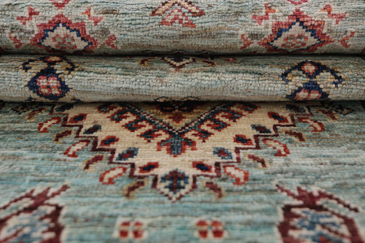 Supreme Kazak Green Rug 2.57m x 0.76m
