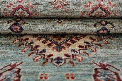 Supreme Kazak Green Rug 2.57m x 0.76m